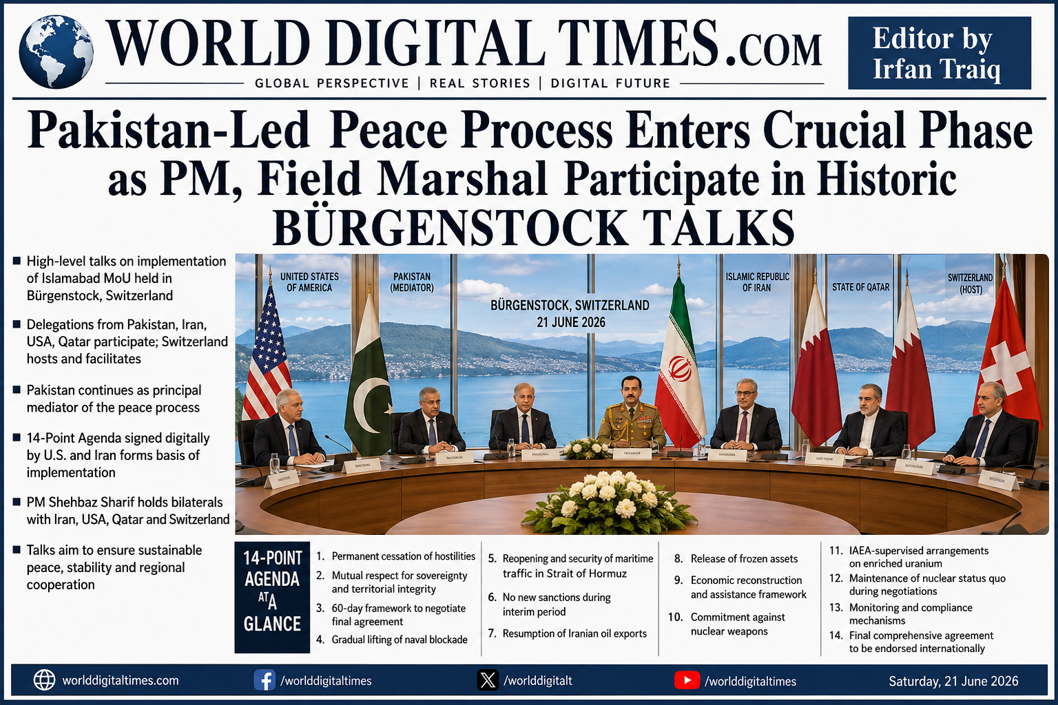 Pakistan-Led Peace Process Enters Crucial Phase as PM, Field Marshal Participate in Historic