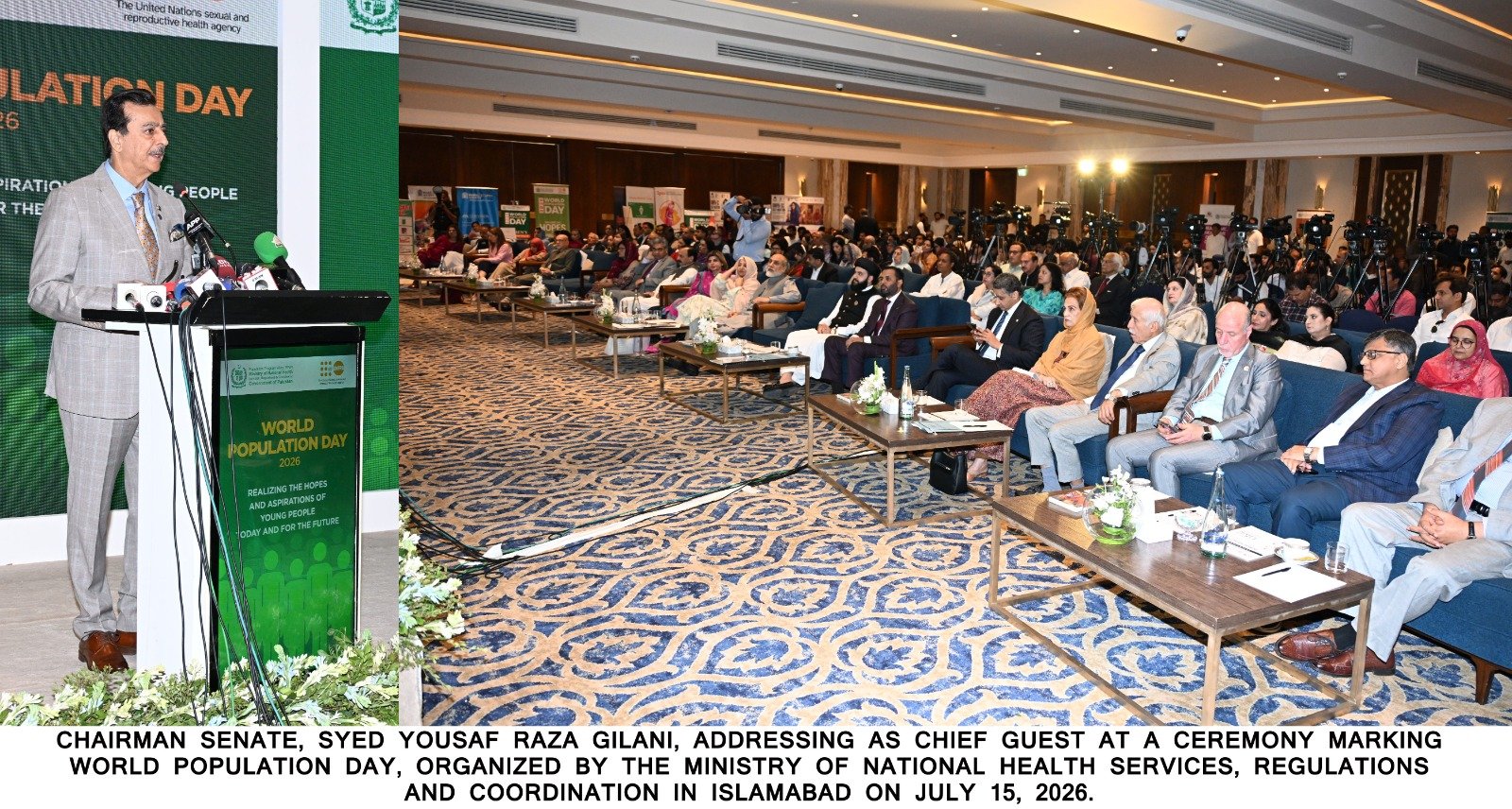 World population day ,Gilani Calls for National Consensus on Population Planning,